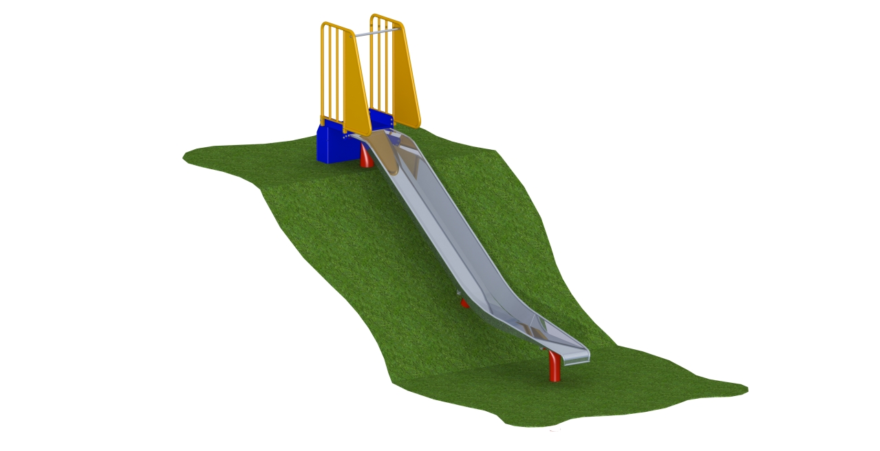 GL Jones Playgrounds - Embankment Slide 3.4m Long